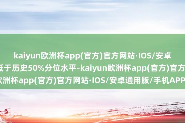 kaiyun欧洲杯app(官方)官方网站·IOS/安卓通用版/手机APP下载低于历史50%分位水平-kaiyun欧洲杯app(官方)官方网站·IOS/安卓通用版/手机APP下载