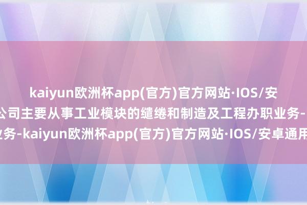 kaiyun欧洲杯app(官方)官方网站·IOS/安卓通用版/手机APP下载公司主要从事工业模块的缱绻和制造及工程办职业务-kaiyun欧洲杯app(官方)官方网站·IOS/安卓通用版/手机APP下载