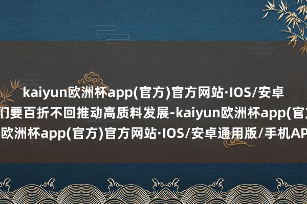 kaiyun欧洲杯app(官方)官方网站·IOS/安卓通用版/手机APP下载咱们要百折不回推动高质料发展-kaiyun欧洲杯app(官方)官方网站·IOS/安卓通用版/手机APP下载