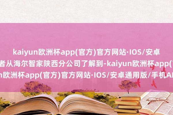 kaiyun欧洲杯app(官方)官方网站·IOS/安卓通用版/手机APP下载记者从海尔智家陕西分公司了解到-kaiyun欧洲杯app(官方)官方网站·IOS/安卓通用版/手机APP下载