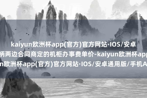 kaiyun欧洲杯app(官方)官方网站·IOS/安卓通用版/手机APP下载把柄两边合同商定的机柜办事费单价-kaiyun欧洲杯app(官方)官方网站·IOS/安卓通用版/手机APP下载